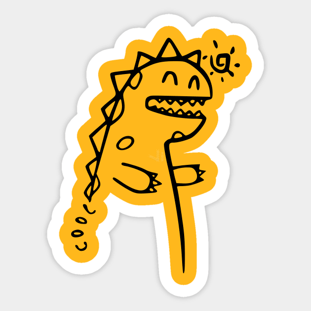 funny dinosaur Sticker by ElRyan